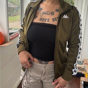 Kappa Women's Olive Bomber Jacket